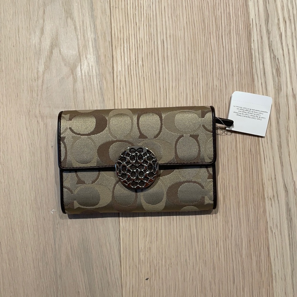 Coach trifold wallet